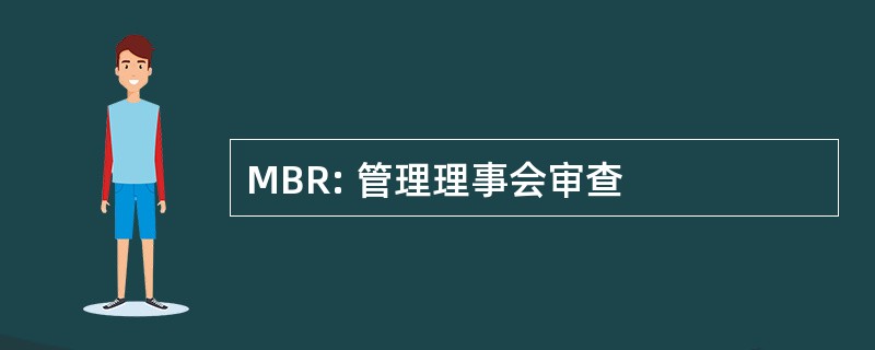 MBR: 管理理事会审查