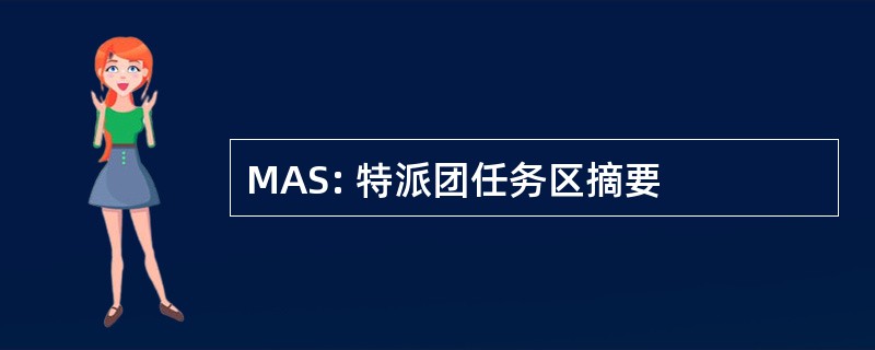 MAS: 特派团任务区摘要