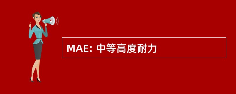 MAE: 中等高度耐力