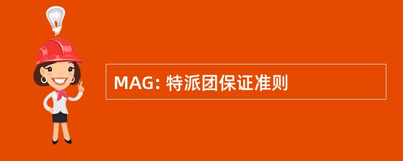 MAG: 特派团保证准则