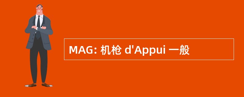 MAG: 机枪 d&#039;Appui 一般