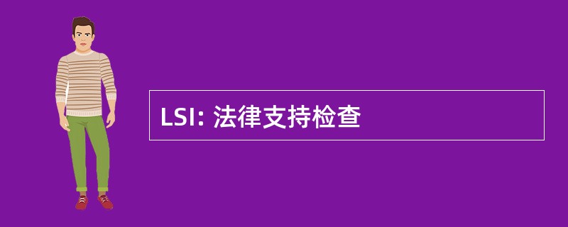 LSI: 法律支持检查