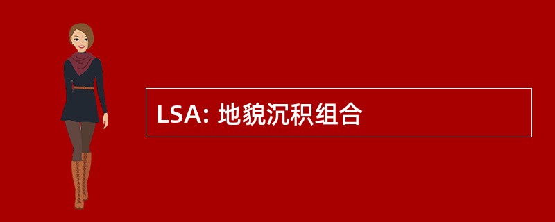 LSA: 地貌沉积组合