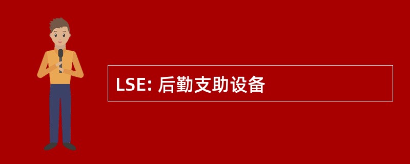 LSE: 后勤支助设备