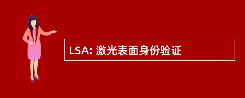 LSA: 激光表面身份验证