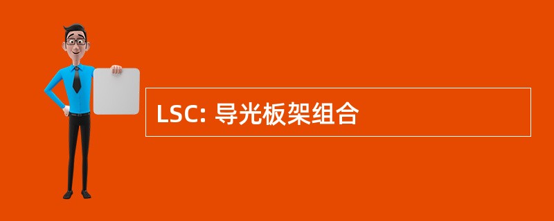 LSC: 导光板架组合