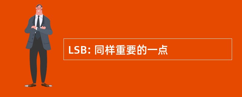 LSB: 同样重要的一点