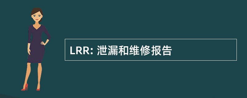 LRR: 泄漏和维修报告