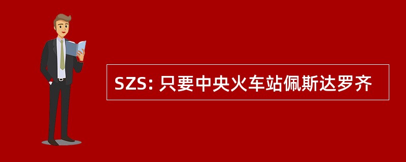 SZS: 只要中央火车站佩斯达罗齐