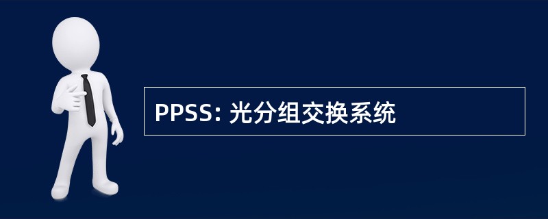 PPSS: 光分组交换系统