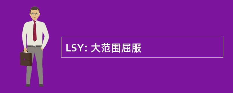 LSY: 大范围屈服