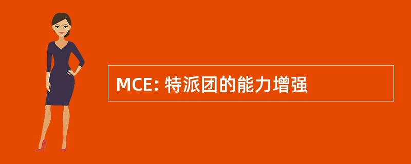 MCE: 特派团的能力增强