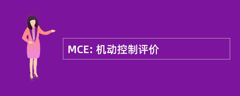 MCE: 机动控制评价