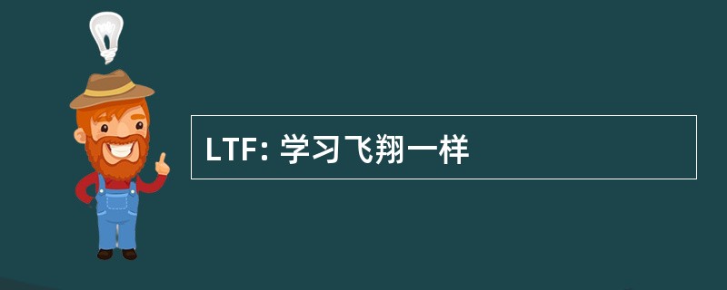 LTF: 学习飞翔一样