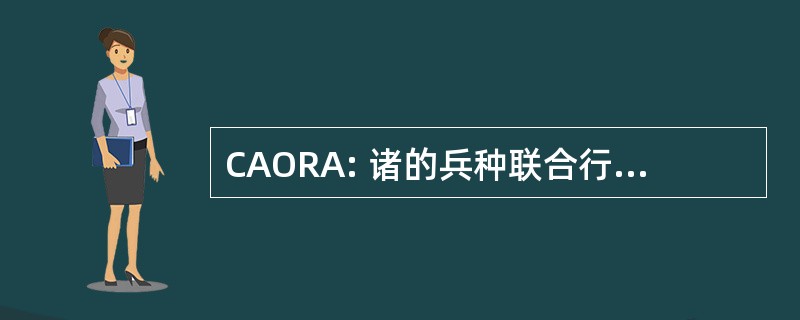 CAORA: 诸的兵种联合行动研究活动