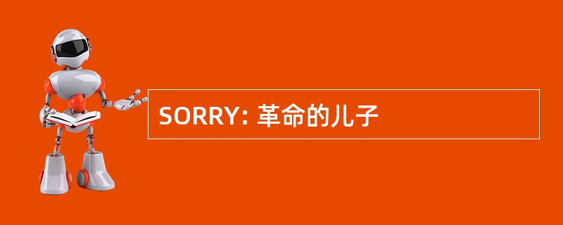 SORRY: 革命的儿子