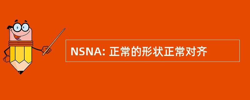 NSNA: 正常的形状正常对齐