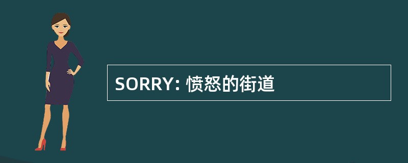 SORRY: 愤怒的街道