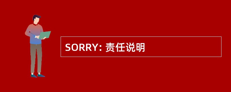 SORRY: 责任说明