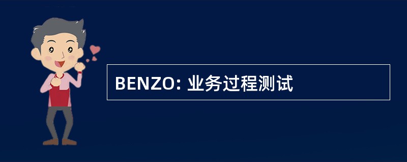 BENZO: 业务过程测试