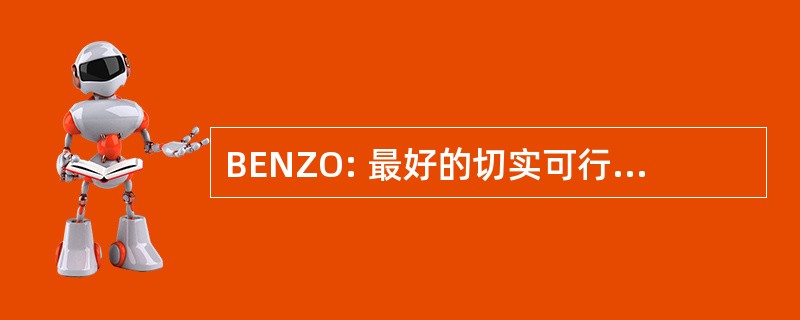 BENZO: 最好的切实可行的范围内治疗