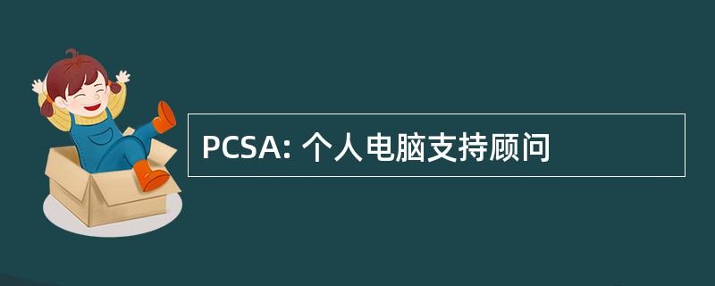 PCSA: 个人电脑支持顾问