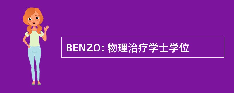 BENZO: 物理治疗学士学位