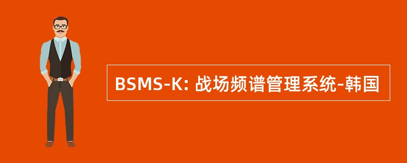 BSMS-K: 战场频谱管理系统-韩国