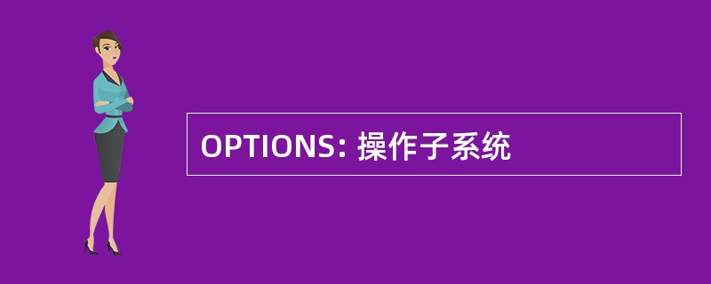 OPTIONS: 操作子系统