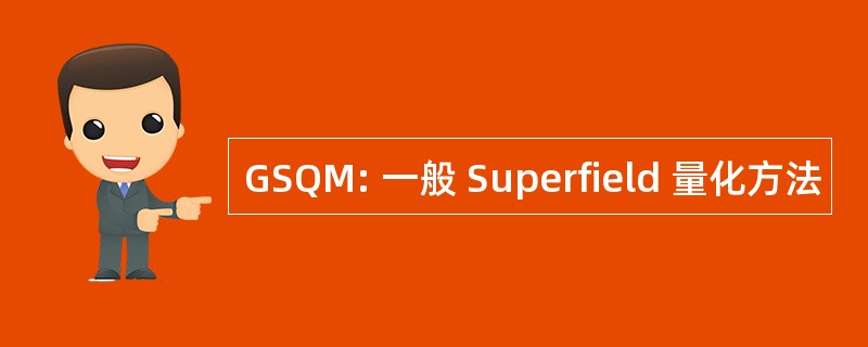 GSQM: 一般 Superfield 量化方法