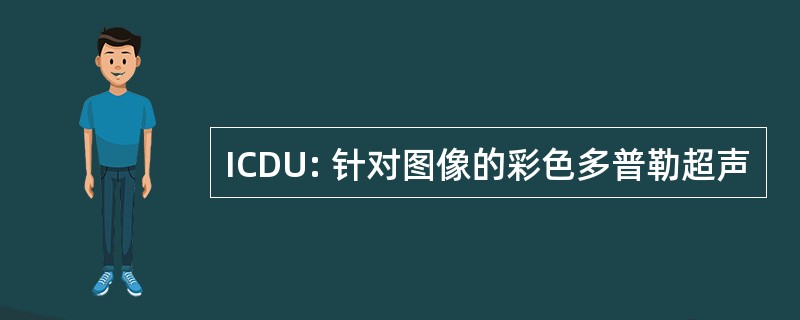 ICDU: 针对图像的彩色多普勒超声