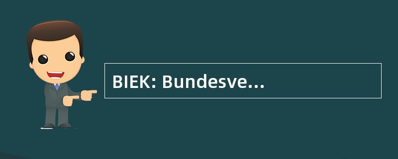 BIEK: Bundesverband 国际冬眠 Express-和 Kurierdienste