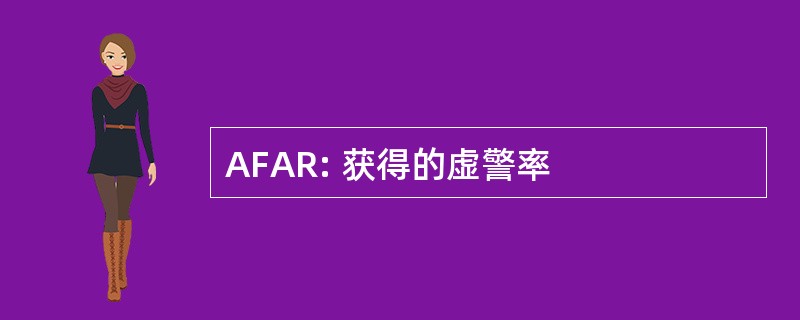 AFAR: 获得的虚警率