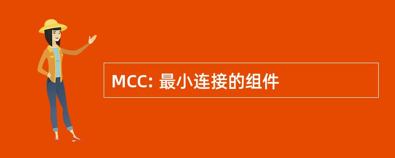 MCC: 最小连接的组件