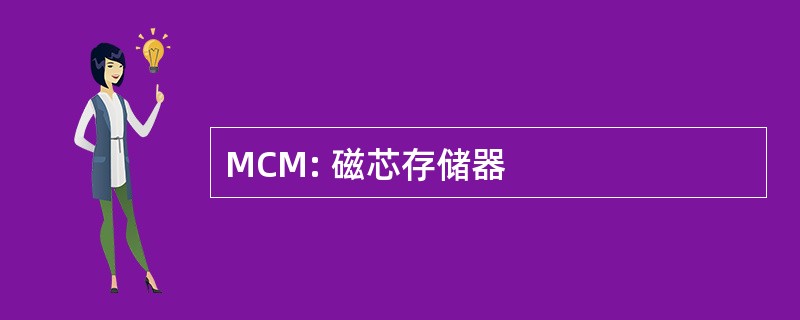 MCM: 磁芯存储器