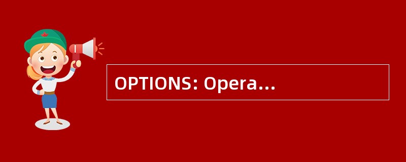 OPTIONS: Operationen und Prozedurenschlüssel