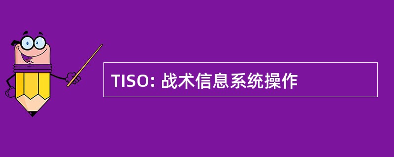 TISO: 战术信息系统操作