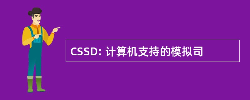 CSSD: 计算机支持的模拟司