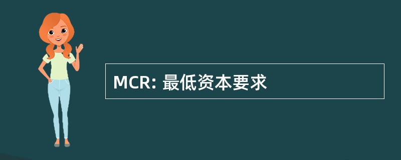 MCR: 最低资本要求