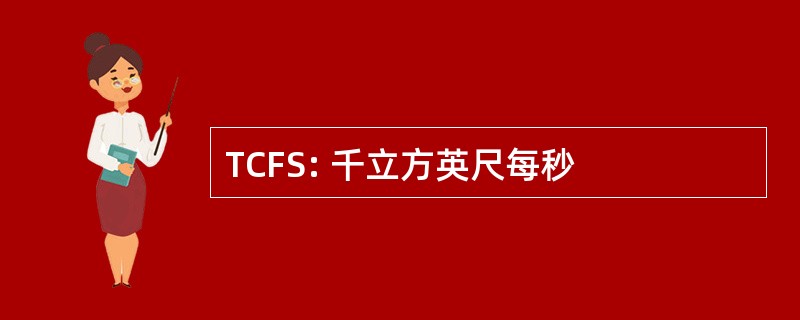 TCFS: 千立方英尺每秒