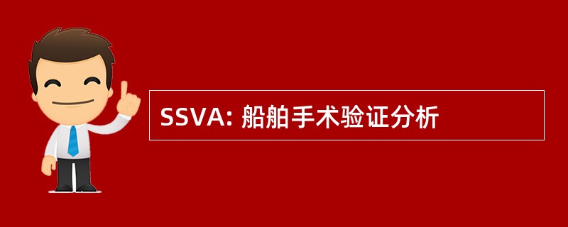 SSVA: 船舶手术验证分析