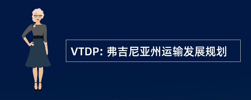 VTDP: 弗吉尼亚州运输发展规划