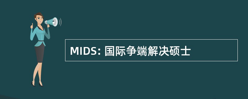 MIDS: 国际争端解决硕士