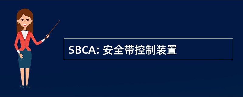 SBCA: 安全带控制装置