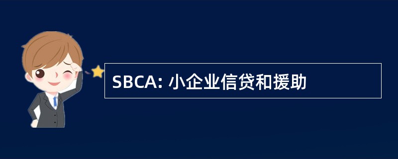 SBCA: 小企业信贷和援助