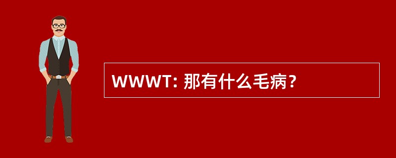 WWWT: 那有什么毛病？