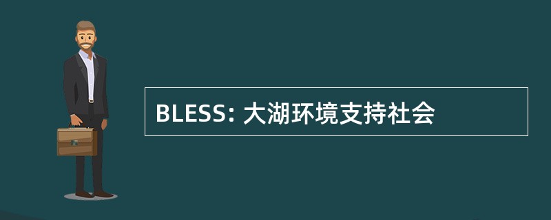 BLESS: 大湖环境支持社会