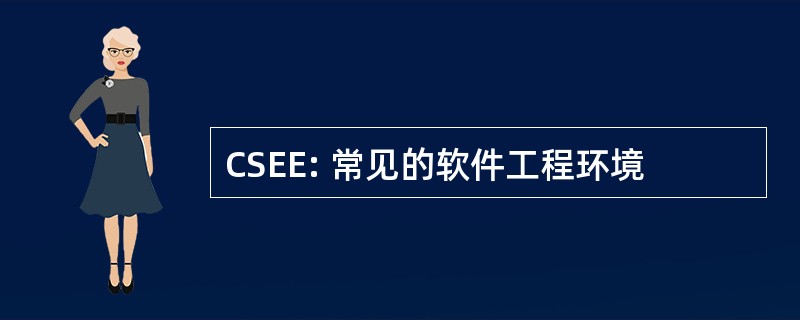 CSEE: 常见的软件工程环境