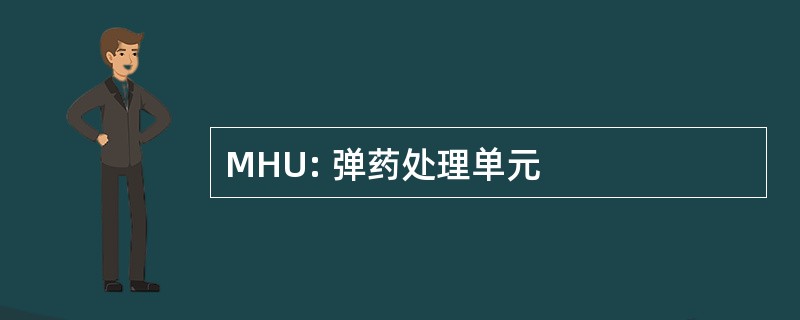 MHU: 弹药处理单元