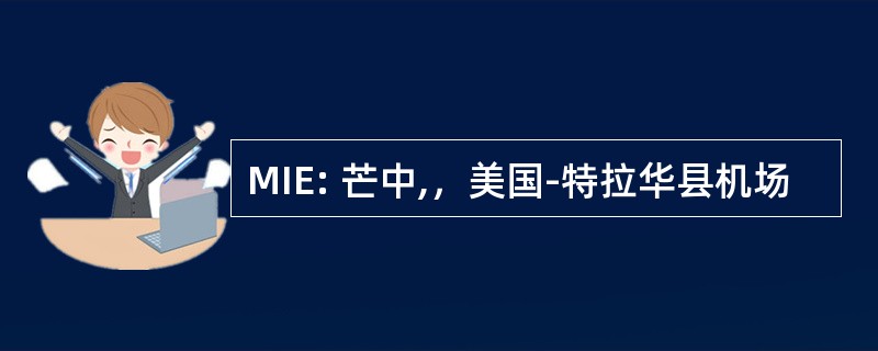 MIE: 芒中,，美国-特拉华县机场